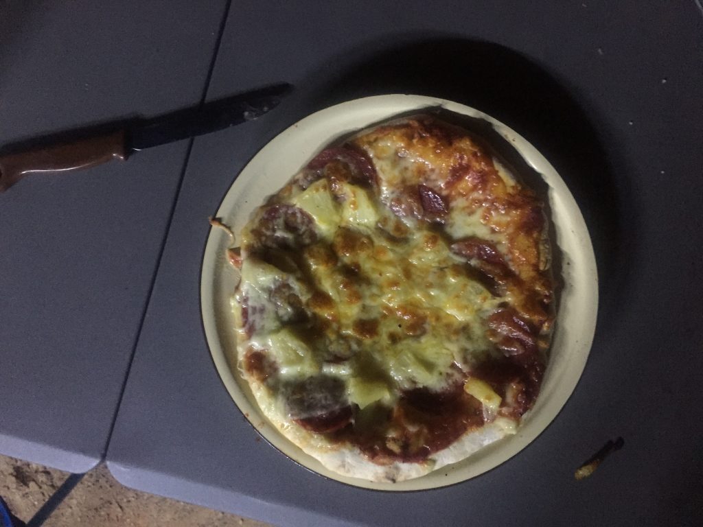 Camp Oven Pizza
